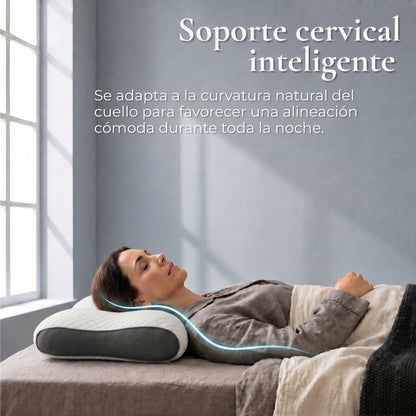 Almohada de punto ergonómica 3D - Soporte ideal para un descanso reparador