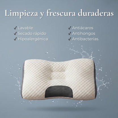 Almohada de punto ergonómica 3D - Soporte ideal para un descanso reparador