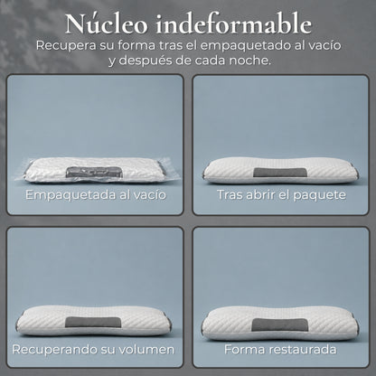 Almohada de punto ergonómica 3D - Soporte ideal para un descanso reparador