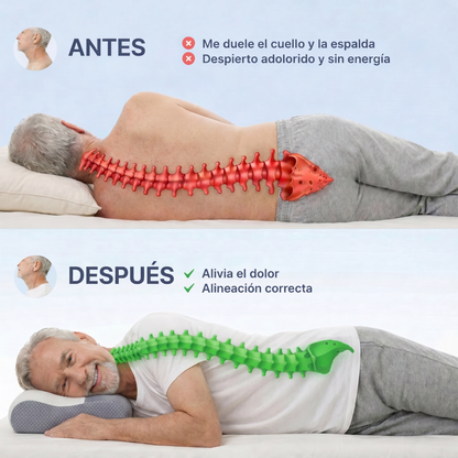 Almohada Ergonómica Orveth - Alinea Cuello y Columna Para Un Descanso Pleno Sin Dolor