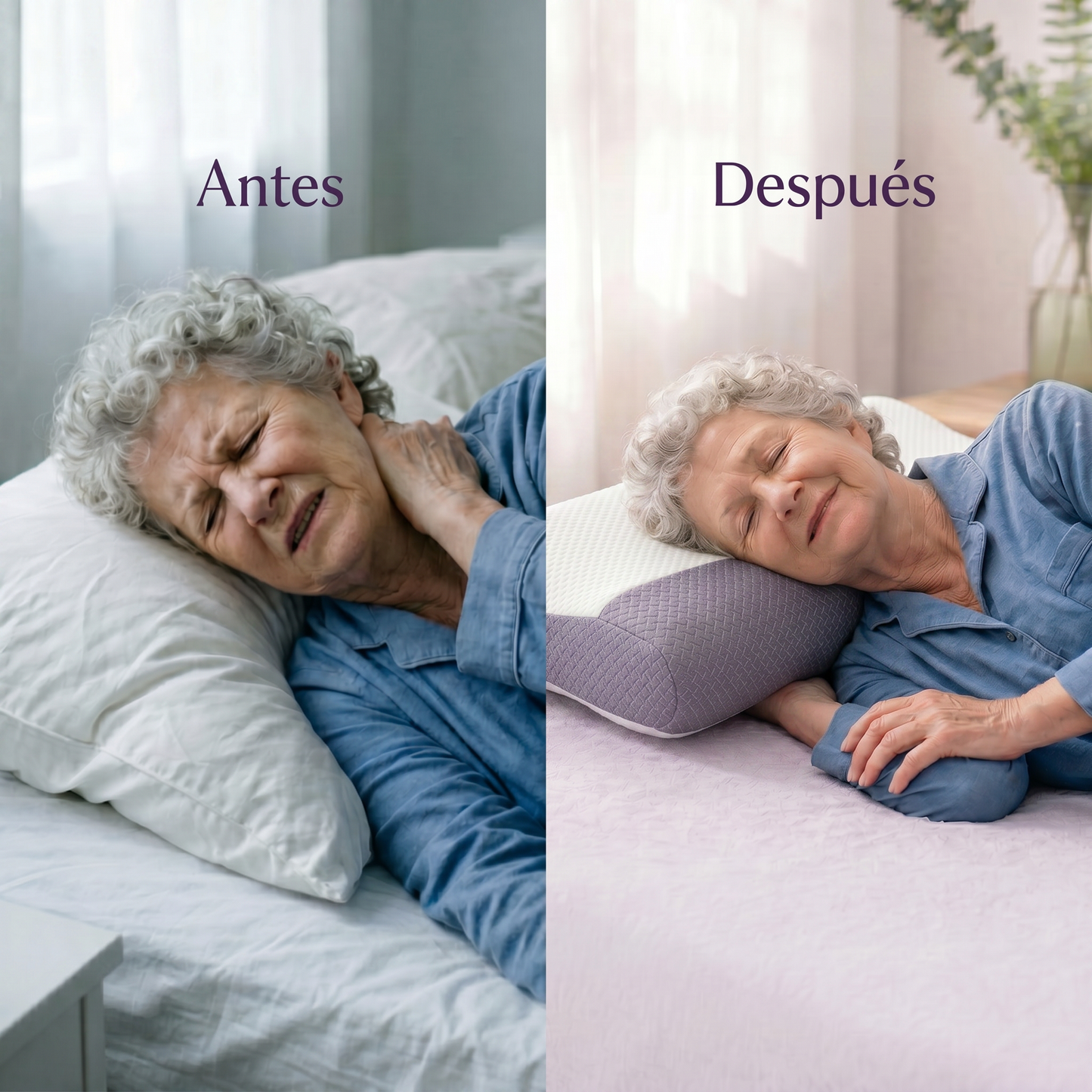 Almohada Ergonómica Orveth - Alinea Cuello y Columna Para Un Descanso Pleno Sin Dolor